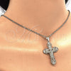 Dije Religioso 05.213.0033 Oro Laminado, Diseño de Crucifijo, Pulido, Tono Dorado