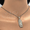 Dije Religioso 05.213.0035 Oro Laminado, Diseño de Guadalupe, con Granate Cristal, Pulido, Tono Dorado