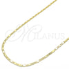 Gargantilla Basica 04.213.0031.24 Oro Laminado, Pulido, Tono Dorado (02 MM Thickness, 24 Inches Length)