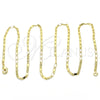 Gargantilla Basica 04.213.0031.24 Oro Laminado, Pulido, Tono Dorado (02 MM Thickness, 24 Inches Length)