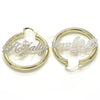 Argolla Mediana 02.63.2645.1.40 Oro Laminado, Pulido, Tres Tonos