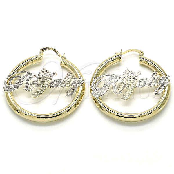 Argolla Mediana 02.63.2645.1.40 Oro Laminado, Pulido, Tres Tonos