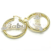 Argolla Mediana 02.63.2654.1.40 Oro Laminado, Pulido, Tres Tonos