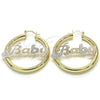 Argolla Mediana 02.63.2654.1.40 Oro Laminado, Pulido, Tres Tonos