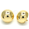Arete Gancho Frances 02.163.0073 Oro Laminado, Pulido, Tono Dorado