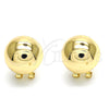 Arete Gancho Frances 02.163.0075 Oro Laminado, Pulido, Tono Dorado