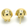 Arete Gancho Frances 02.163.0075 Oro Laminado, Pulido, Tono Dorado