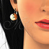 Arete Gancho Frances 02.122.0106 Oro Laminado, Pulido, Tono Dorado