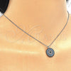 Collares con Dije 04.336.0074.16 Plata Rodinada, con Micro Pave Multicolor, Pulido, Rodinado (Grosor 01 MM, 16 Pulgadas de Largo)