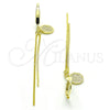 Arete Dormilona 02.186.0161 Plata Rodinada, con Micro Pave Blanca, Pulido, Tono Dorado