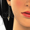Arete Violador 02.186.0171 Plata Rodinada, con Zirconia Cubica Blanca, Pulido, Tono Dorado