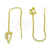 Arete Violador 02.186.0171 Plata Rodinada, con Zirconia Cubica Blanca, Pulido, Tono Dorado
