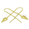 Arete Violador 02.186.0171 Plata Rodinada, con Zirconia Cubica Blanca, Pulido, Tono Dorado