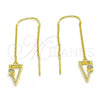 Arete Violador 02.186.0171 Plata Rodinada, con Zirconia Cubica Blanca, Pulido, Tono Dorado