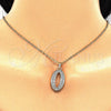 Dije Elegante 05.185.0020 Oro Laminado, con Blanca Zirconia Cubica, Pulido, Tono Dorado