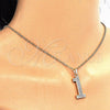 Dije Elegante 05.185.0021 Oro Laminado, con Blanca Zirconia Cubica, Pulido, Tono Dorado