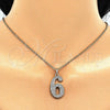 Dije Elegante 05.185.0026 Oro Laminado, con Blanca Zirconia Cubica, Pulido, Tono Dorado
