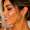 Arete Dormilona 02.336.0094.1 Plata Rodinada, con Zirconia Cubica Blanca, Pulido, Tono Rosado