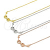 Collares con Dije 04.336.0078.2.16 Plata Rodinada, Diseño de Infinito, con Zirconia Cubica Blanca, Pulido, Tono Dorado (Grosor 01 MM, 16 Pulgadas de Largo)