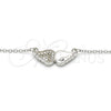 Collares con Dije 04.336.0080.16 Plata Rodinada, con Zirconia Cubica Blanca, Pulido, Rodinado (Grosor 02 MM, 16 Pulgadas de Largo)