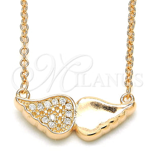 Collares con Dije 04.336.0080.1.16 Plata Rodinada, con Zirconia Cubica Blanca, Pulido, Tono Rosado (Grosor 02 MM, 16 Pulgadas de Largo)