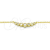Collares con Dije 04.336.0089.2.16 Plata Rodinada, con Zirconia Cubica Blanca, Pulido, Tono Dorado (Grosor 02 MM, 16 Pulgadas de Largo)