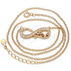 Collares con Dije 04.336.0097.1.16 Plata Rodinada, Diseño de Infinito y Amor, con Zirconia Cubica Blanca, Pulido, Tono Rosado (Grosor 02 MM, 16 Pulgadas de Largo)