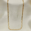 Gargantilla Basica 04.213.0152.22 Oro Laminado, Pulido, Tono Dorado (03 MM Thickness, 22 Inches Length)