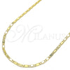 Gargantilla Basica 04.213.0031.20 Oro Laminado, Pulido, Tono Dorado (02 MM Thickness, 20 Inches Length)