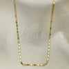Gargantilla Basica 04.213.0031.20 Oro Laminado, Pulido, Tono Dorado (02 MM Thickness, 20 Inches Length)