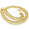 Gargantilla Basica 04.197.0002.18 Oro Laminado, Pulido, Tono Dorado (14 MM Thickness, 18 Inches Length)