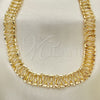 Gargantilla Basica 04.197.0002.18 Oro Laminado, Pulido, Tono Dorado (14 MM Thickness, 18 Inches Length)