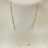Gargantilla Basica 04.213.0096.22 Oro Laminado, Pulido, Tono Dorado (02 MM Thickness, 22 Inches Length)