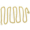 Gargantilla Basica 04.213.0157.20 Oro Laminado, Diseño de Miami Cubana, Pulido, Tono Dorado (0.60 Gauge, 02 MM Thickness, 20 Inches Length)