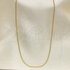 Gargantilla Basica 04.213.0157.20 Oro Laminado, Diseño de Miami Cubana, Pulido, Tono Dorado (0.60 Gauge, 02 MM Thickness, 20 Inches Length)