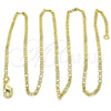 Gargantilla Basica 04.213.0158.22 Oro Laminado, Pulido, Tono Dorado (02 MM Thickness, 22 Inches Length)