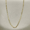 Gargantilla Basica 04.213.0158.20 Oro Laminado, Pulido, Tono Dorado (02 MM Thickness, 20 Inches Length)