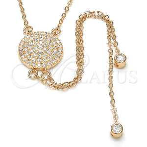 Gargantilla Elegante 04.286.0001.1.16 Plata Rodinada, con Zirconia Cubica Blanca, Pulido, Tono Rosado (Grosor 01 MM, 16 Pulgadas de Largo)