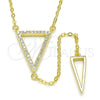 Gargantilla Elegante 04.286.0005.2.16 Plata Rodinada, con Micro Pave Blanca, Pulido, Tono Dorado (Grosor 01 MM, 16 Pulgadas de Largo)