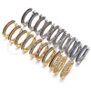 Argolla Huggie 02.264.0006.2.20 Oro Laminado, con Multicolor Micro Pave, Pulido, Tono Dorado