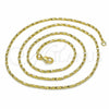 Gargantilla Basica 04.09.0002.20 Oro Laminado, Diseño de Torcido, Diamantado, Tono Dorado (02 MM Thickness, 20 Inches Length)