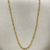 Gargantilla Basica 04.09.0171.18 Oro Laminado, Diseño de Bola, Pulido, Tono Dorado (18 Inches Length)