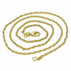Gargantilla Basica 04.09.0174.18 Oro Laminado, Diseño de Singapore, Pulido, Tono Dorado (18 Inches Length)