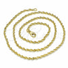 Gargantilla Basica 04.09.0176.18 Oro Laminado, Diseño de Torcido, Pulido, Tono Dorado (18 Inches Length)