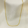 Gargantilla Basica 04.09.0182.18 Oro Laminado, Diseño de Mariner, Pulido, Tono Dorado (18 Inches Length)