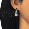 Argolla Pequeña 02.100.0092.15 Oro Laminado, con Blanca Cristal, Pulido, Tono Dorado