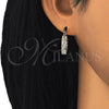 Argolla Pequeña 02.100.0095.12 Oro Laminado, con Blanca Cristal, Pulido, Tono Dorado