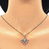 Collares con Dije 04.156.0185.20 Oro Laminado, Diseño de Gota, con Rose Water Opal and Blanca Zirconia Cubica, Pulido, Tono Dorado (02 MM Thickness, 20 Inches Length)