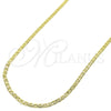 Gargantilla Basica 5.222.027.28 Oro Laminado, Diseño de Mariner, Pulido, Tono Dorado (0.60 Gauge, 03 MM Thickness, 28 Inches Length)
