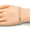 Pulsera Básica 5.223.017.07 Oro Laminado, Pulido, Tono Dorado (100 Gauge, 04 MM Thickness, 7 Inches Length)